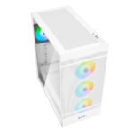 Kućište SHARKOON gaming, Rebel C50 RGB White, ATX, ventilator 4x120mm Addressable RGB - Image 3