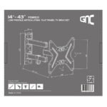 Zidni nosač GNC PSW831, 14-43", 25kg, VESA 200x200, nagib - Image 3