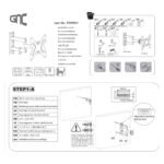 Zidni nosač GNC PSW831, 14-43", 25kg, VESA 200x200, nagib - Image 4