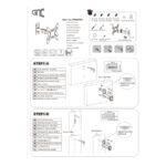 Zidni nosač GNC PSW755  26"-43"  vesa 200 X 200 nosivost 22kg  nagib - Image 3