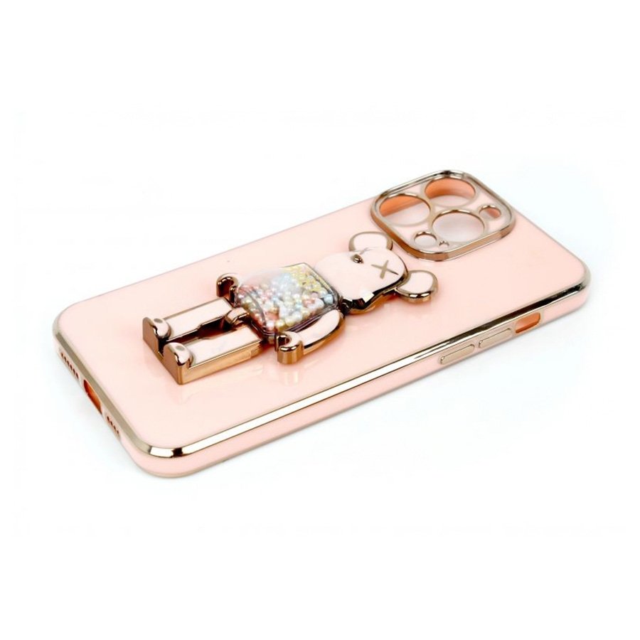 0119473_zastitna-maska-tpu-frondy-bear-iphon-14-pro-rose-gold ZAŠTITNA MASKA TPU FRONDY BEAR IPHON 14 PRO ROSE-GOLD - Image 1