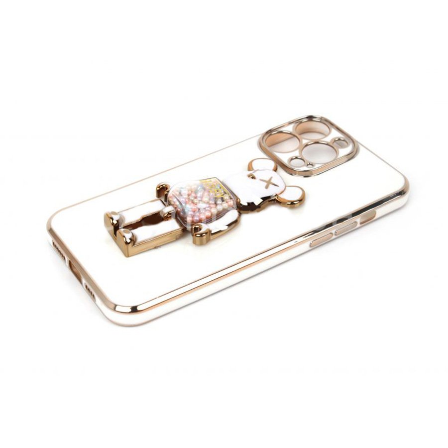 0119476_zastitna-maska-tpu-frondy-bear-iphon-14-pro-max-white ZAŠTITNA MASKA TPU FRONDY BEAR IPHON 14 PRO MAX WHITE - Image 1