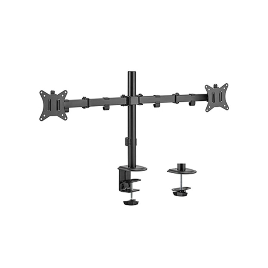 0119987_nosac-za-dva-monitora-gembird-ma-d2-01-montaza-na-stol-rotate-tilt-swivel-17-32-up-to-9-kg NOSAČ ZA DVA MONITORA GEMBIRD MA-D2-01, montaža na stol, (rotate, tilt, swivel), 17”-32”, up to 9 kg - Image 1