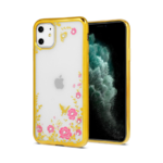 ZADNJA MASKA DIAMOND FLOWER ZA IPHONE 12 PRO MAX ZLATNA
