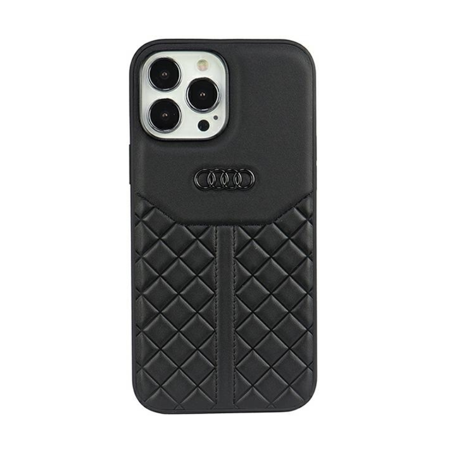 0120825_originalna-torbica-audi-hardcase-prava-koa-au-tpupcip13p-q8d1-bk-za-iphone-13-13-pro-crna ORIGINALNA TORBICA AUDI HARDCASE PRAVA KOŽA AU-TPUPCIP13P-Q8/D1-BK ZA IPHONE 13/ 13 PRO CRNA - Image 1