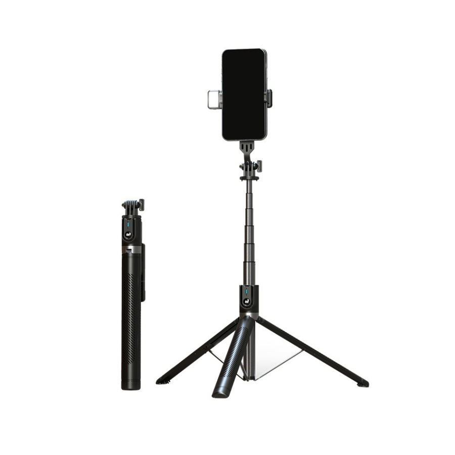 0120863_selfie-tap-sa-odvojivim-bluetooth-daljinskim-upravljaem-stativom-i-led-svjetlom-p100d-crni SELFIE ŠTAP - SA ODVOJIVIM BLUETOOTH DALJINSKIM UPRAVLJAČEM, STATIVOM I LED SVJETLOM - P100D CRNI - Image 1