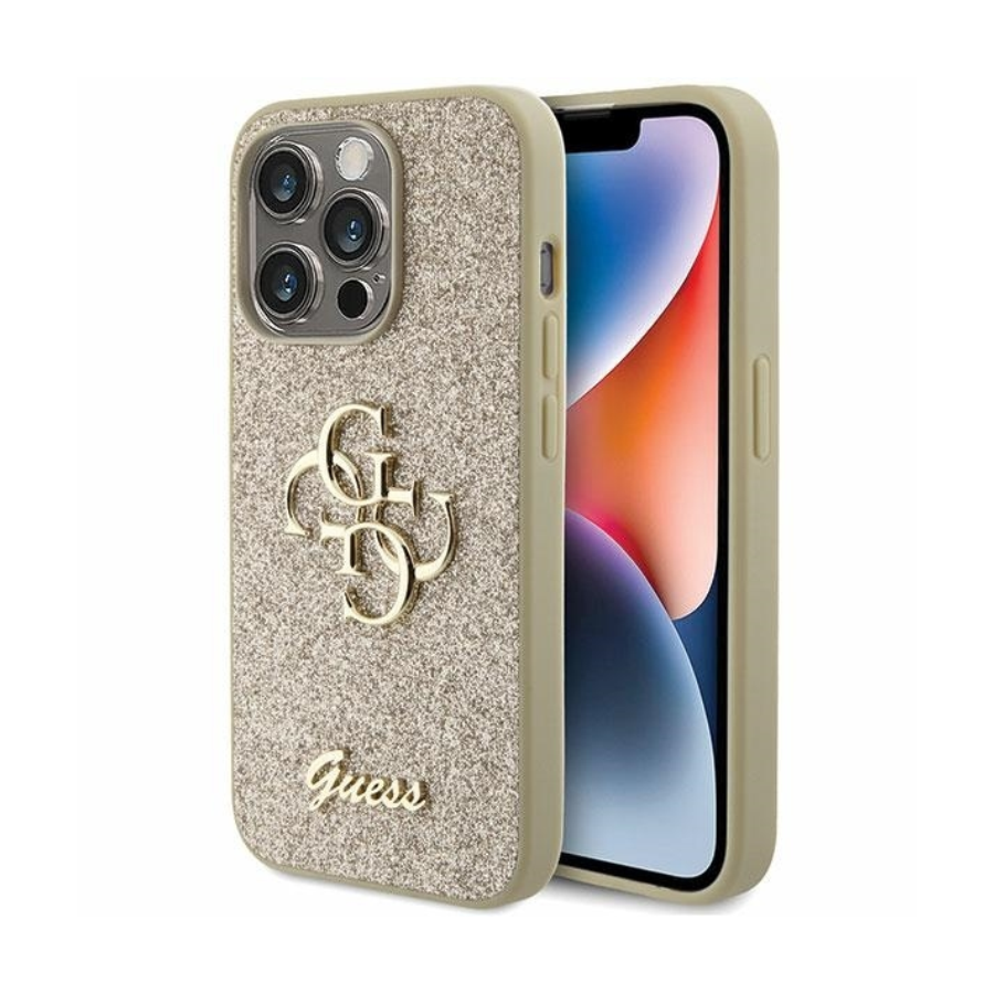 0120941_originalna-torbica-guess-hardcase-glitter-script-big-4g-guhcp15xhg4sgd-za-iphone-15-pro-max-zlatna ORIGINALNA TORBICA GUESS HARDCASE GLITTER SCRIPT BIG 4G GUHCP15XHG4SGD ZA IPHONE 15 PRO MAX ZLATNA - Image 1