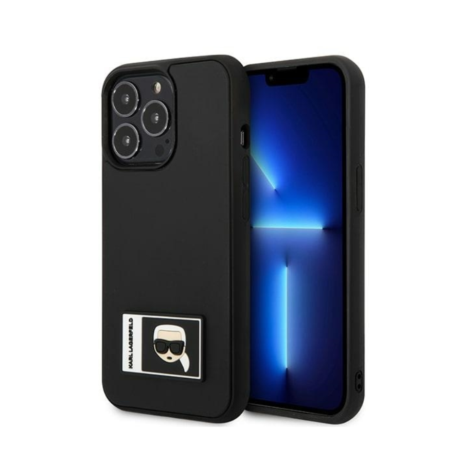0120944_original-karl-lagerfeld-case-ikonik-patch-klhcp13x3dkpk-za-iphone-13-pro-max-crna ORIGINAL KARL LAGERFELD CASE IKONIK PATCH KLHCP13X3DKPK ZA IPHONE 13 PRO MAX CRNA - Image 1