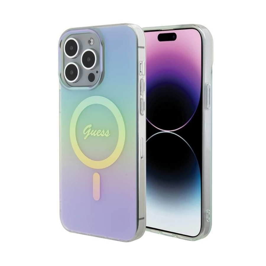 0120969_originalna-torbica-guess-iml-iridescent-magsafe-hardcase-guhmp15lhitsq-za-iphone-15-pro-tirkizna ORIGINALNA TORBICA GUESS IML IRIDESCENT MAGSAFE HARDCASE GUHMP15LHITSQ ZA IPHONE 15 PRO TIRKIZNA - Image 1