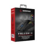 Miš gaming RAMPAGE SMX-R68 FALCON-X USB, black, 6400dpi RGB LED - Image 8