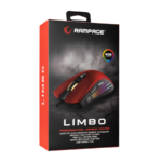 Miš gaming RAMPAGE SMX-R33 LIMBO black/red, Macro, 6400dpi, RGB LED - Image 8