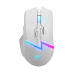 Miš gaming RAMPAGE DROP M3, white, RGB, wireless, 10000dpi - Image 2