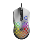 Miš gaming RAMPAGE SMX-R66 ROCKET Ultra Light silver, RGB LED, 12000dpi - Image 3