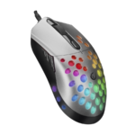 Miš gaming RAMPAGE SMX-R66 ROCKET Ultra Light silver, RGB LED, 12000dpi - Image 4