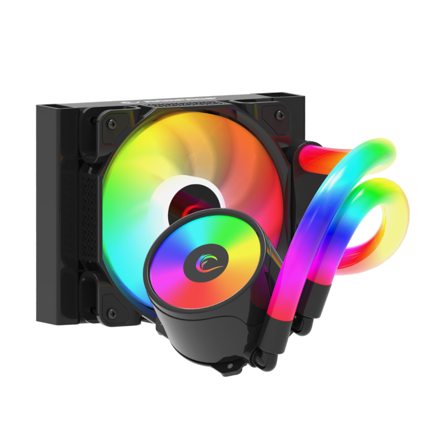 0121603_cpu-hladnjak-aio-liquid-rampage-iceblade-c4-72cfm-2000rpm-argb-ventilator-am5lga1700-120mm-sivi CPU hladnjak AIO Liquid RAMPAGE ICEBLADE C4 72CFM 2000RPM ARGB ventilator AM5/LGA1700 120mm Black - Image 1
