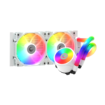 CPU hladnjak AIO Liquid RAMPAGE ICEBLADE C6 white, 72CFM, 2000RPM, ARGB, AM5/LGA1700 240mm