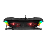 Postolje za notebook gaming RAMPAGE 15"-17"Addison AD-RC11 SPIDER black, ventilator 2x, USB 2x, RGB - Image 5
