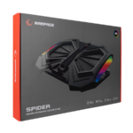 Postolje za notebook gaming RAMPAGE 15"-17"Addison AD-RC11 SPIDER black, ventilator 2x, USB 2x, RGB - Image 7