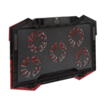 Postolje za notebook gaming RAMPAGE 15"-17", Addison AD-RC5 black, 5 ventilatora i 2 USB - Image 3