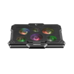 Postolje za notebook gaming RAMPAGE AD-RC10 X-GUST black,ventilator 6x, Rainbow, 35084 - Image 3