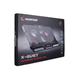 Postolje za notebook gaming RAMPAGE AD-RC10 X-GUST black,ventilator 6x, Rainbow, 35084 - Image 5