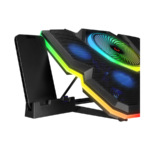 Postolje za notebook sa držačem za telefon gaming RAMPAGE Breeze S50, ventilator 5x, RGB - Image 5