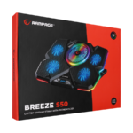 Postolje za notebook sa držačem za telefon gaming RAMPAGE Breeze S50, ventilator 5x, RGB - Image 8