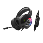 Slušalice sa mikrofonom gaming RAMPAGE RM-K66 TYPHOON black, PC/PS4, USB, 7.1, RGB LED - Image 2