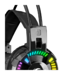 Slušalice sa mikrofonom gaming RAMPAGE STYLES black USB 7.1, RGB - Image 2