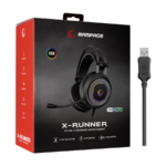 Slušalice sa mikrofonom gaming RAMPAGE G7 X-RUNNER black, PC/PS4, RGB LED, 7.1, fleksibilni mikrofon - Image 7