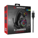 Slušalice sa mikrofonom gaming RAMPAGE RM-K27 X-JAMMER Rainbow RGB LED USB 3.5M PC - PS4-PS5-XBOX, 34516 - Image 8