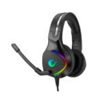 Slušalice sa mikrofonom gaming RAMPAGE RM-K10 PC/PS4 AMAZING Black USB 7.1 Noise-Cancelling Mic, RGB LED - Image 2