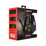 Slušalice sa mikrofonom gaming RAMPAGE RM-K10 PC/PS4 AMAZING Black USB 7.1 Noise-Cancelling Mic, RGB LED - Image 6