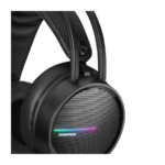 Slušalice sa mikrofonom gaming RAMPAGE RM-K3 CASHE PLUS, dugi mikrofon, USB 7.1, Rainbow LED, black, fleksibilne podesiva traka za glavu - Image 5