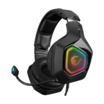 Slušalice sa mikrofonom gaming RAMPAGE RM-K8 HAWKER black, PC/PS4, USB, 7.1, RGB LED