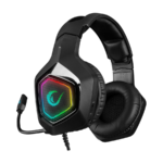 Slušalice sa mikrofonom gaming RAMPAGE RM-K8 HAWKER black, PC/PS4, USB, 7.1, RGB LED - Image 2