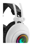 Slušalice sa mikrofonom gaming  RAMPAGE RM-K1 PULSAR white, USB 7.1 surround, vibracija, RGB - Image 5