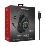 Slušalice sa mikrofonom gaming RAMPAGE G8 LOOPY, PC/PS4/PS5, USB, 7.1, RGB LED, fleksibilni mikrofon - Image 7