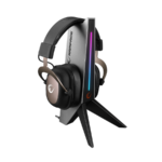 Stalak za slušalice RAMPAGE gaming RM-H20 gray, RGB, 2xUSB, 1xAUX, 1 dugme za promjenu boje RGB - Image 2