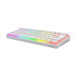 Tastatura gaming RAMPAGE RADIANT K11 white, blue switch, Type-C, RGB,  US Layout, pudding keycaps, 38970 - Image 5