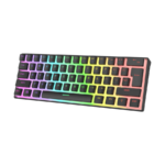 Tastatura gaming RAMPAGE RADIANT K11 black, Type-C, RGB, red switch, US layout, pudding keycaps, 38971 - Image 3