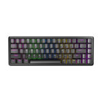 Tastatura gaming RAMPAGE REBEL Mechanical Low Profile blue switch US Layout Rainbow - Image 2