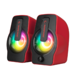 Zvučnici 2.0 gaming RAMPAGE RMS-G7 FALSETTO, 6W, RGB LED red, 3,5mm + USB napajanje, 30257 - Image 3