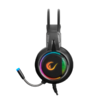 Slušalice sa mikrofonom gaming  RAMPAGE RM-K25 LUNATIC PRO black/red, USB 7.1 surround, RGB - Image 3