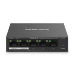 SWITCH Mercusys MS105GP 5-portni gigabitni stoni prekidač sa 4-porta PoE+, 4×Gigabit PoE+ porta, 1×Gigabitni port bez PoE, 65 W PoE napajanje, stolno - Image 2