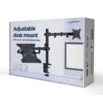 NOSAČ ZA MONITOR I LAPTOP GEMBIRD MA-DA-03, montaža na stol, monitors up to 32" and notebooks up to 15.6" - Image 3