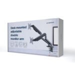 NOSAČ ZA DVA MONITORA GEMBIRD MA-DA2-05, up to 32", up to 9 kg - Image 12