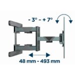 Zidni nosač GEMBIRD WM-80ST-01, 40”-80”, 50 kg, VESA max. 600 mm x 400 mm - Image 6