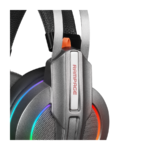 Slušalice sa mikrofonom gaming RAMPAGE RM-K6 STARK PLUS, metalic gray, USB, 7.1 surround, Double RGB, PC/PS4 - Image 5