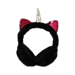 SLUŠALICE GJBY - PLIŠ UNICORN CRNE